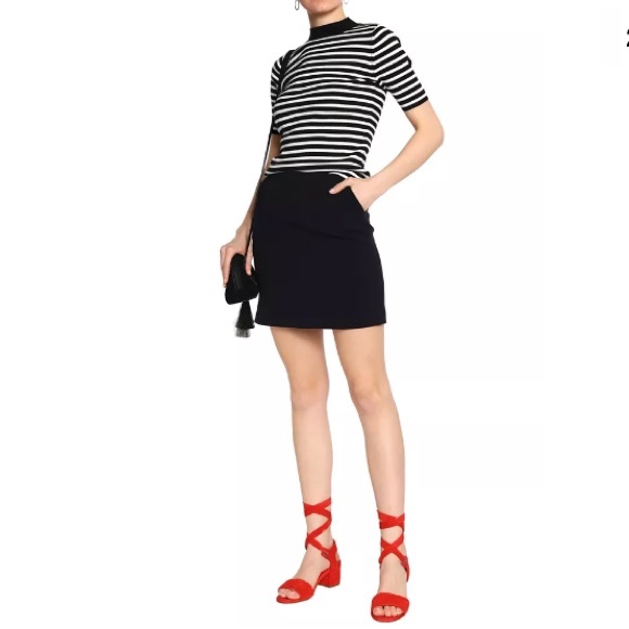 CLAUDIE PIERLOT MING SWEATER Striped Mockneck - Picture 5 of 6